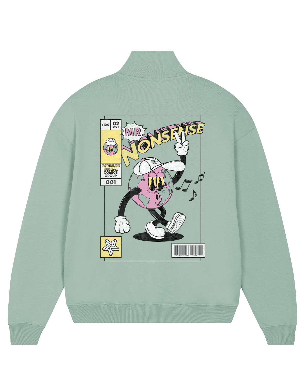 "Mr. Nonsense" Quarterzip Crew