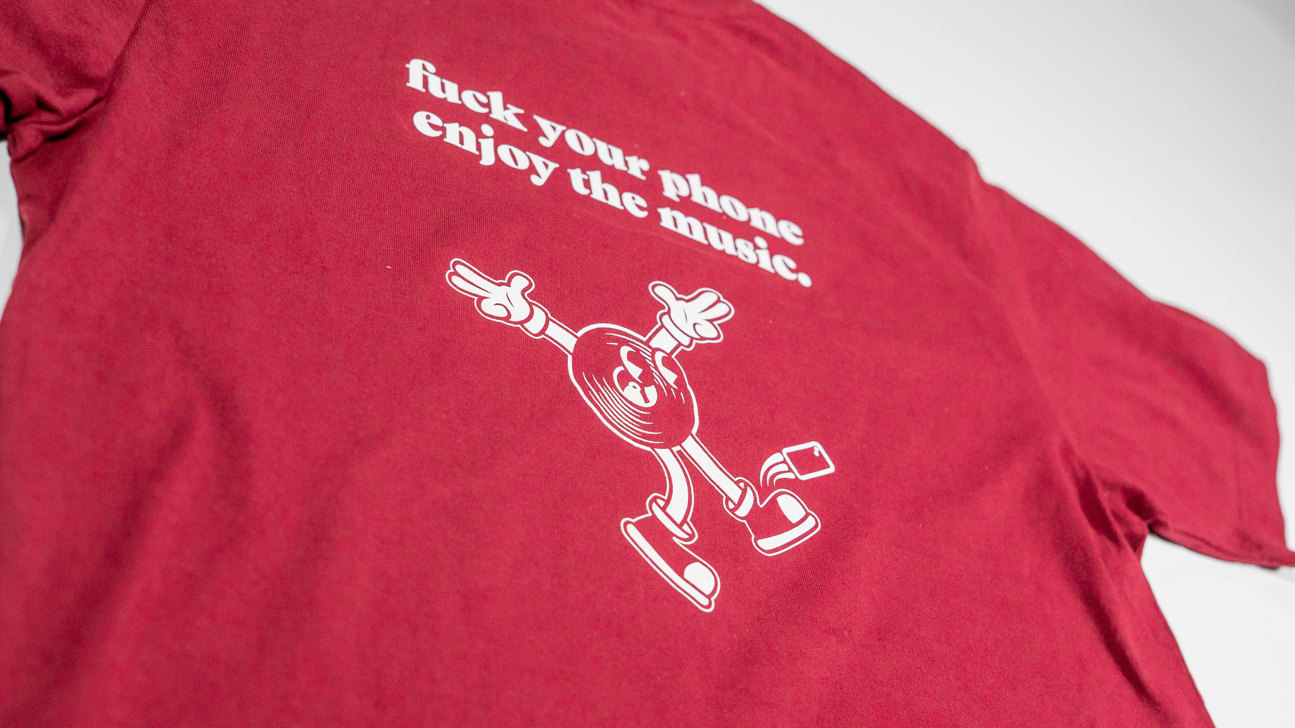 "Fuck Your Phone" Red Tee